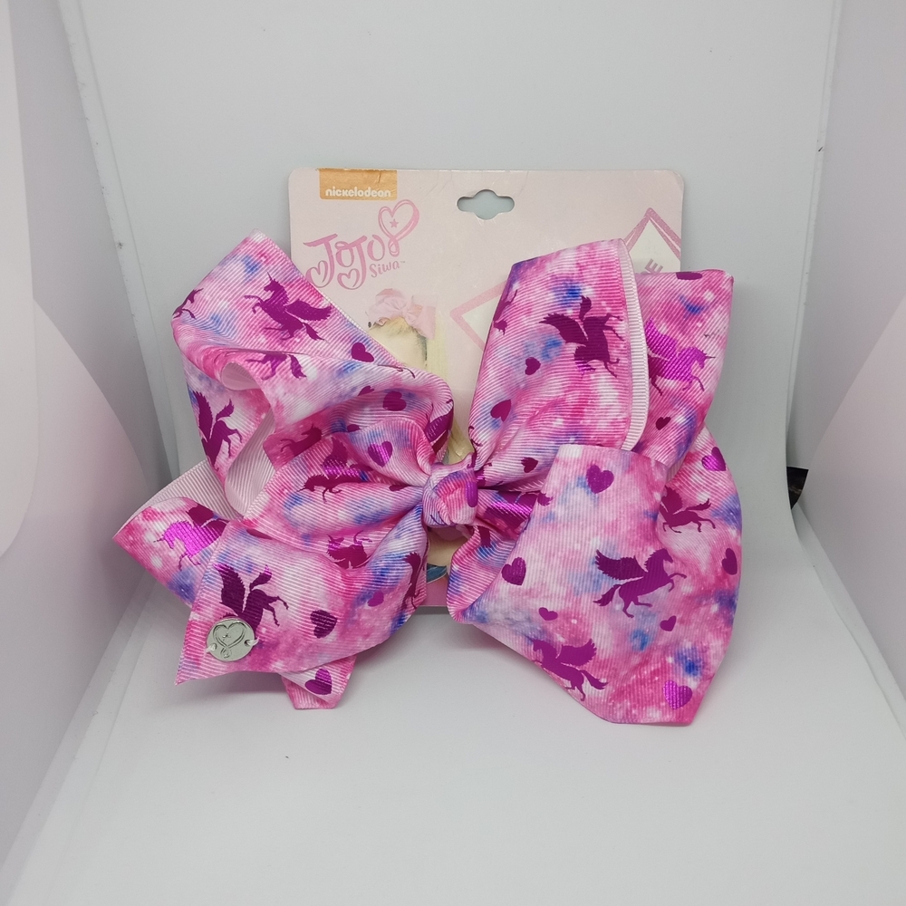 JoJo Siwa Pink and Purple Unicorn Hair Bow